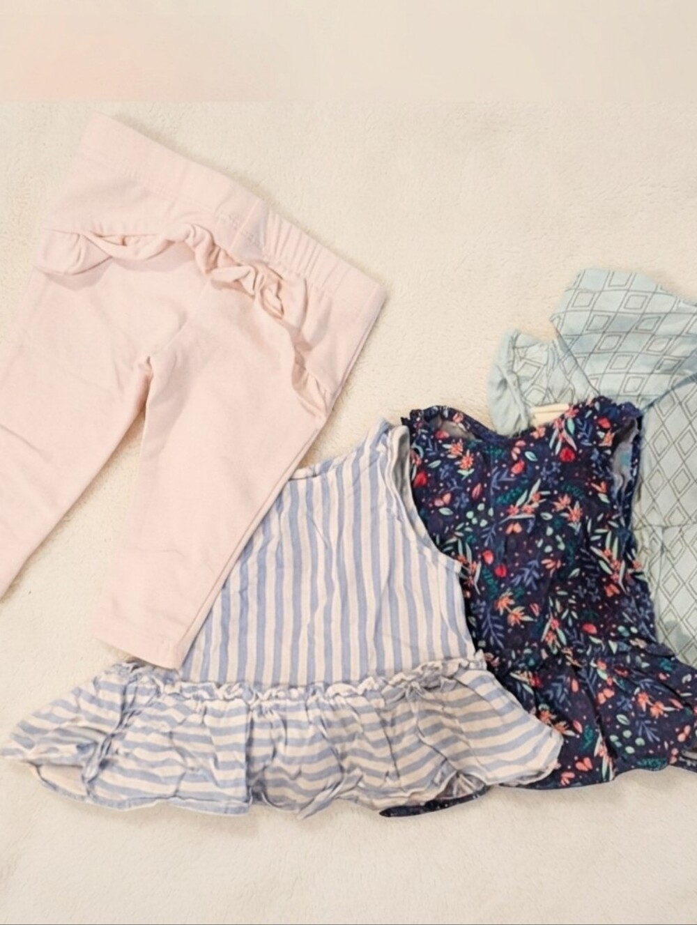 3-6M Girls' Jeggings and Tunics Set